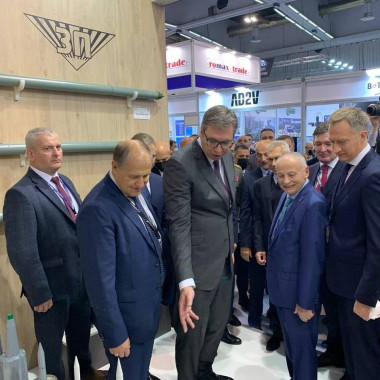 Президент Сербии посетил стенд «Технодинамики» на выставке «Партнер-2021» 