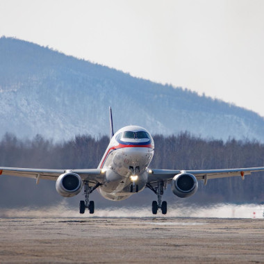 The First Flight of the Prototype Superjet with Domestic PD-8 Engines