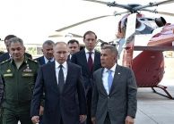 Russian Helicopters Holding Presented Ansat, Mi-8MTV-5-1 and Mi-38T Helicopters to Vladimir Putin