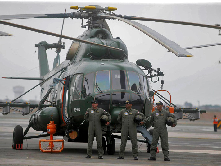 Peruvian president tests the Russian Mi-171Sh