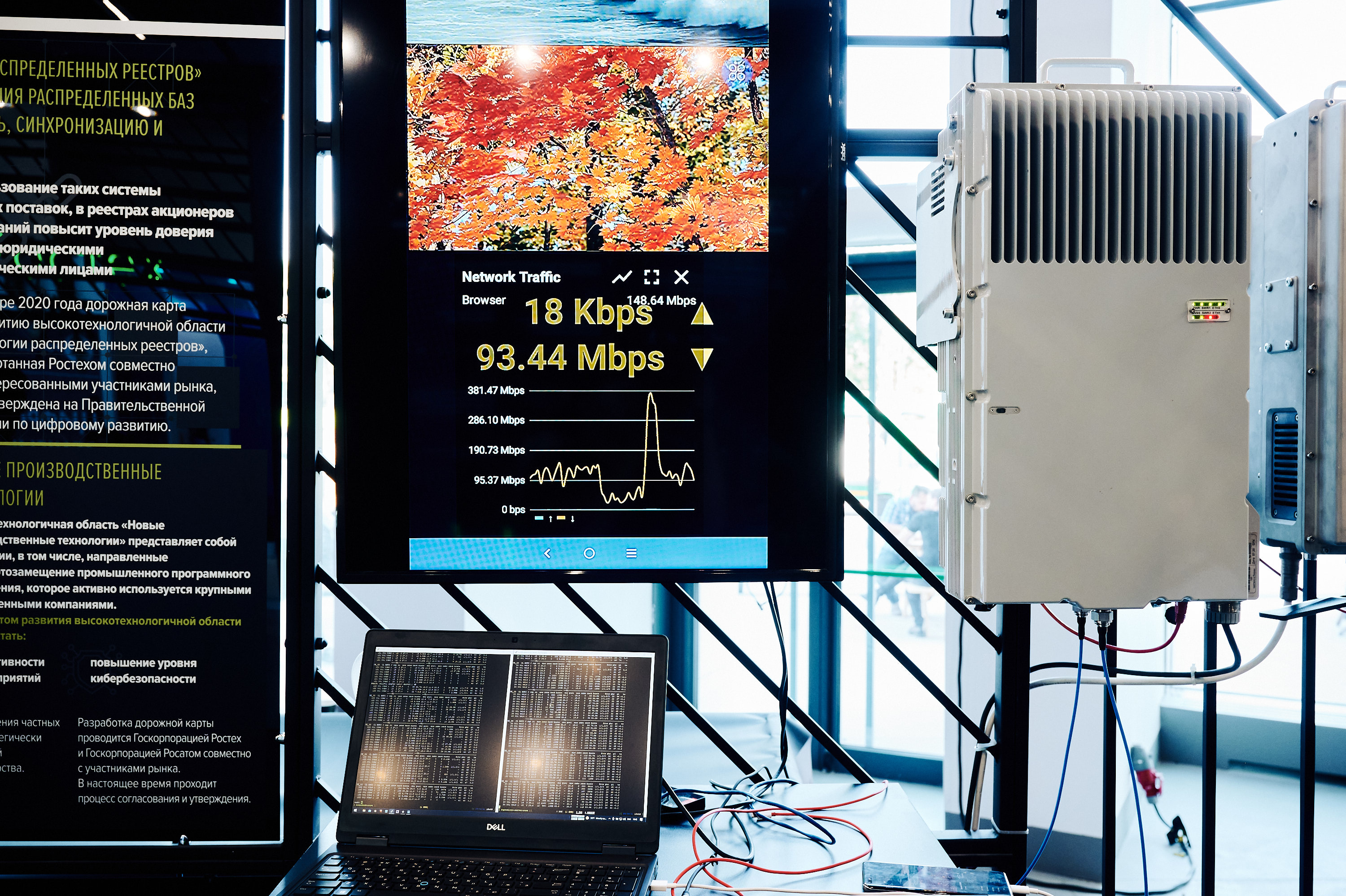 Ростех показал на ЦИПР-2021 работу нового прототипа базовой станции 5G