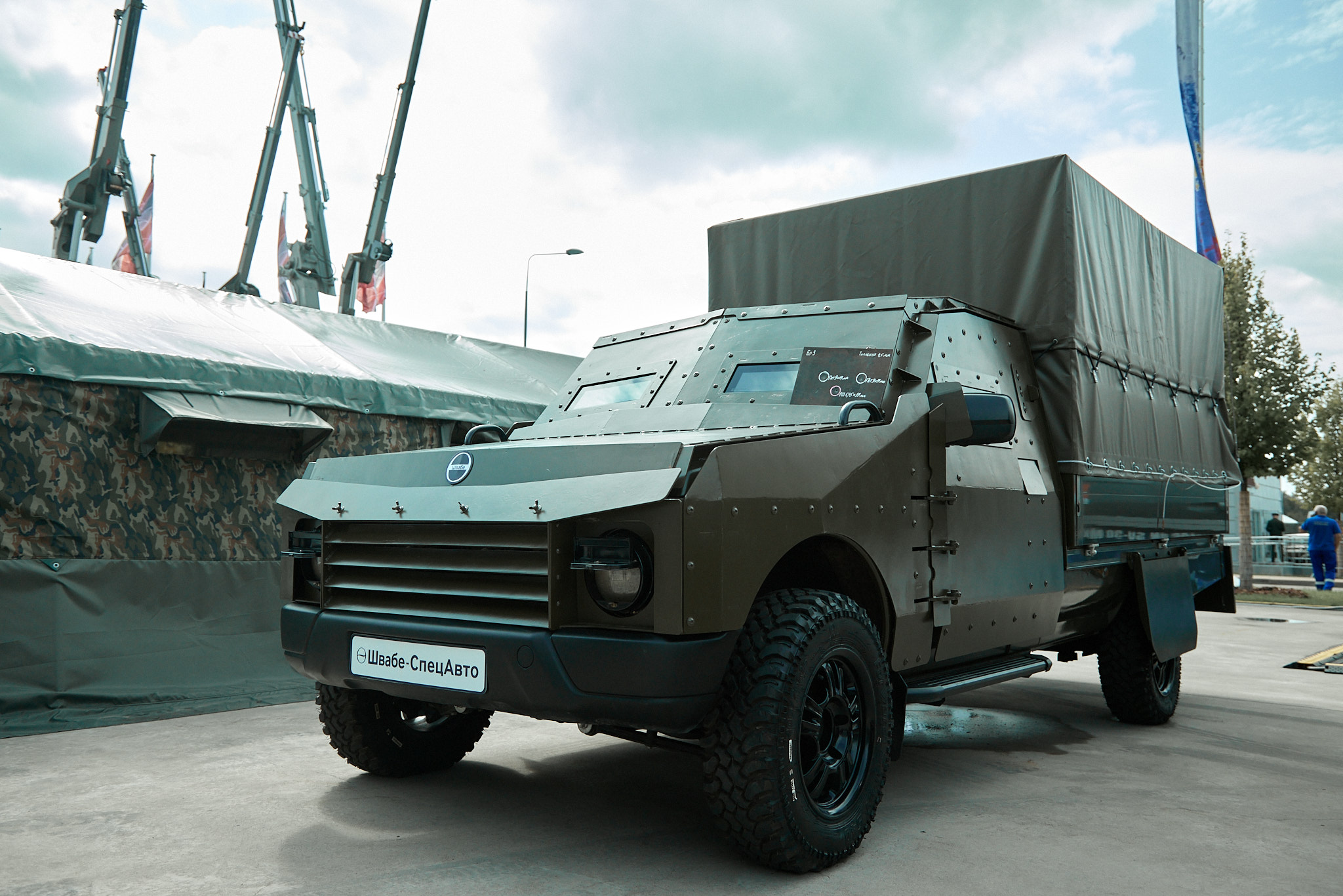 Shvabe Demonstrates an Armored Cargo Pickup Truck