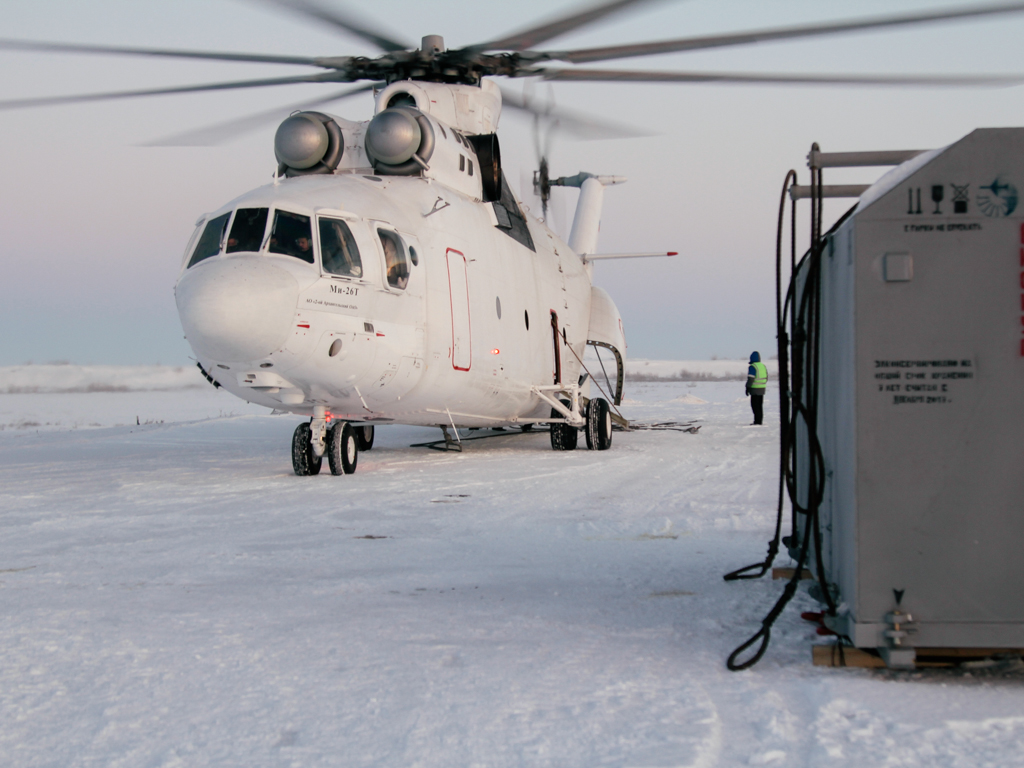 ОДК организовала вертолетную перевозку промышленного двигателя на удаленный объект