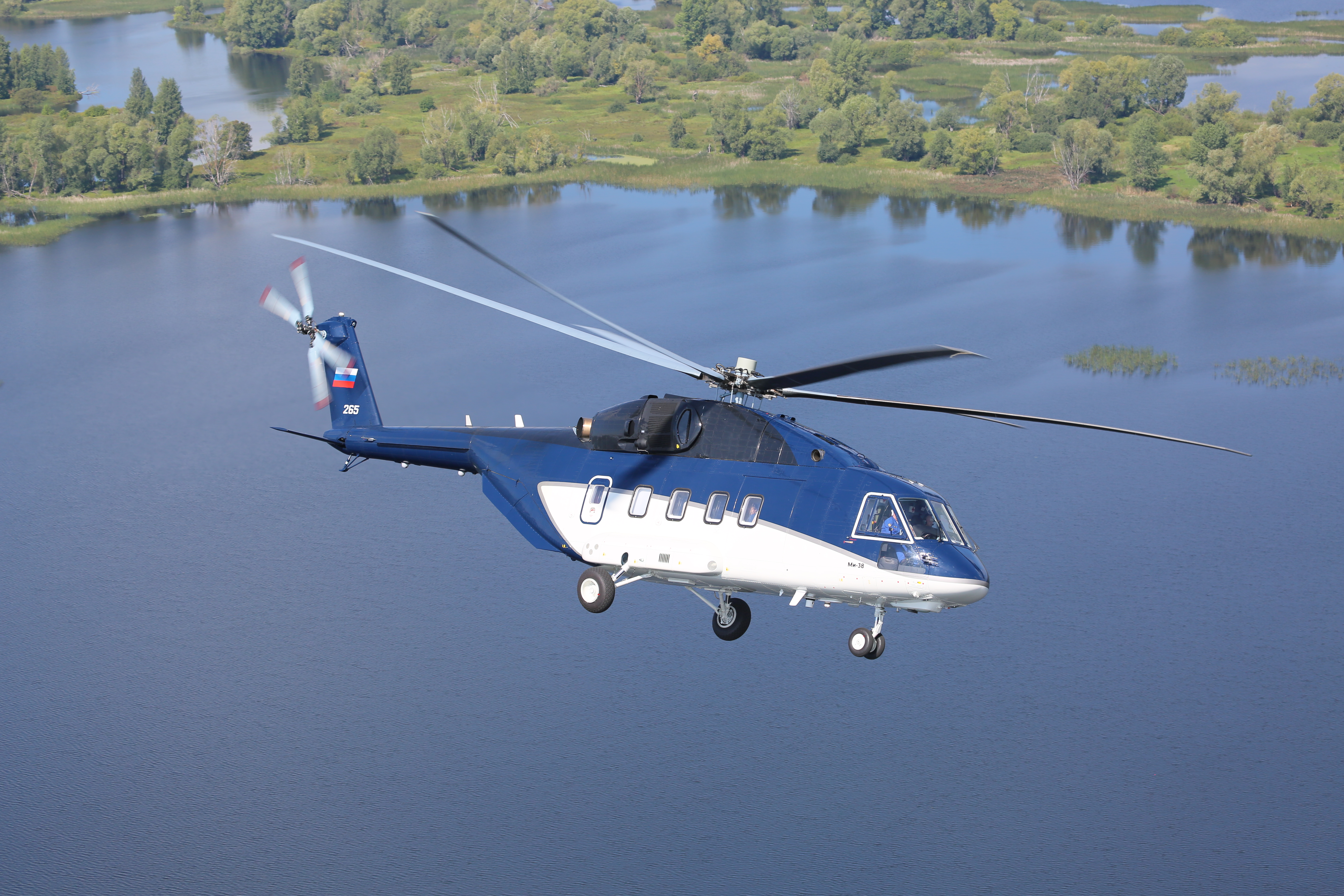 Rostec Presented the First Serial Mi-38 Helicopter at MAKS
