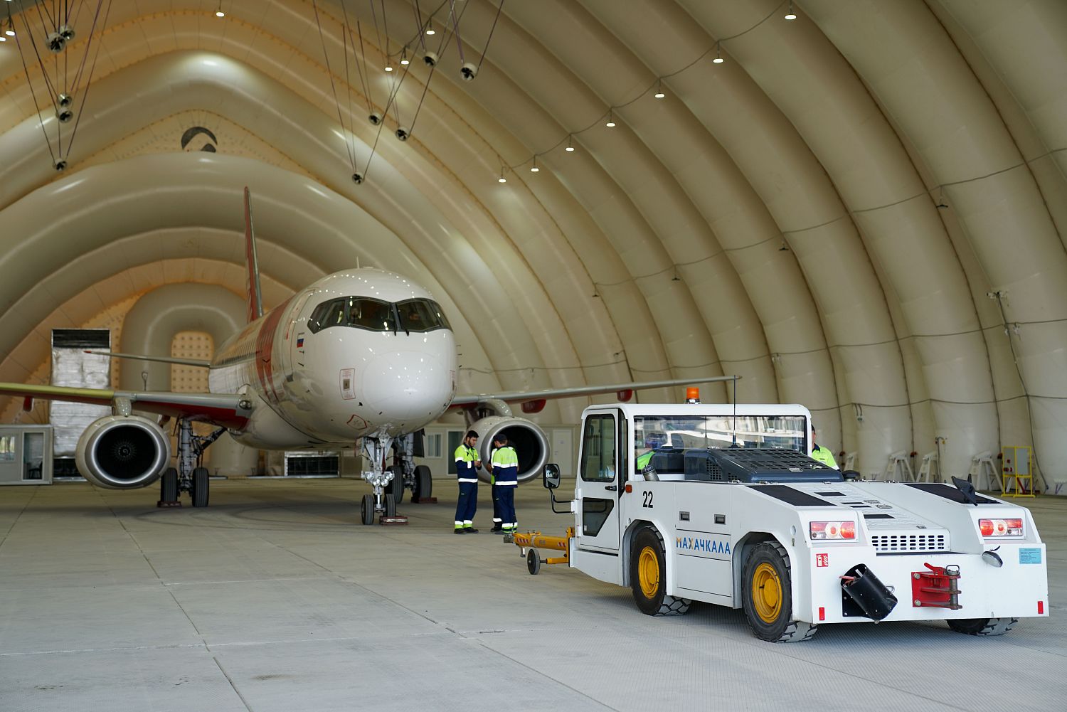 Yakovlev Launched a Line Maintenance Station for the SSJ-100 at Makhachkala Airport